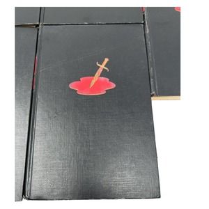 Lot Set Books Inc MYSTERY BLOOD SWORD KNIFE staging 1947 A Man Died Here Dessart